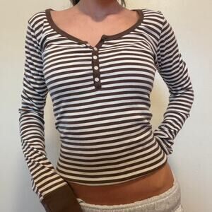 Brandy melville striped long sleeve